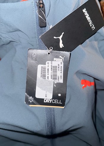 Gri Puma Fermuarlı uzun kollu Erkek Yağmurluk - Görsel 9