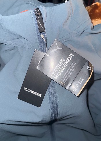 Gri Puma Fermuarlı uzun kollu Erkek Yağmurluk - Görsel 8