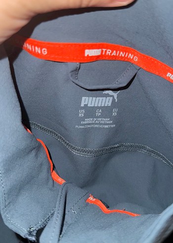 Gri Puma Fermuarlı uzun kollu Erkek Yağmurluk - Görsel 2