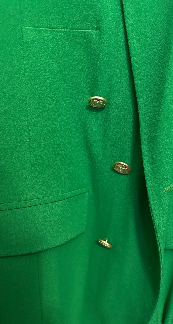 Yeşil Dokulu Kadın Blazer Ceket - Görsel 4