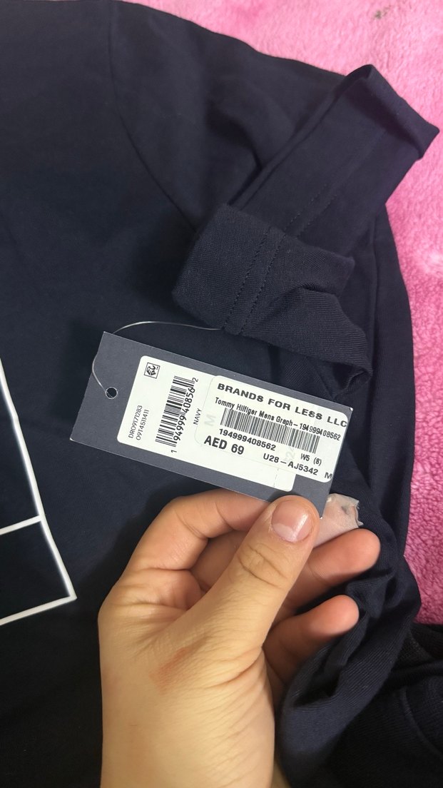 Tommy Hilfiger Erkek Lacivert Tişört - Görsel 3