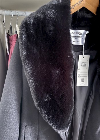 Ressam Kadın Siyah Kürk Ceket - Görsel 2