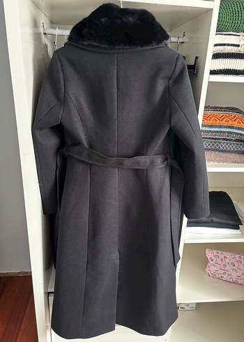 Ressam Kadın Siyah Kürk Ceket - Görsel 8