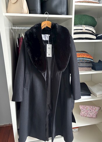 Ressam Kadın Siyah Kürk Ceket - Görsel 9