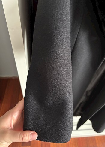 Ressam Kadın Siyah Kürk Ceket - Görsel 11