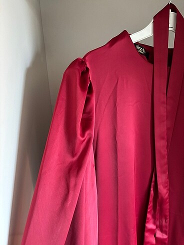 Trendyol & Milla Bordo elbise