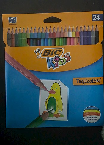 BIC Kids Tropicolors Pastel Renkli kuru boya Kalemleri 24'lü