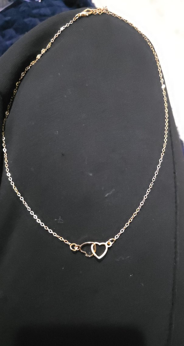 Altın Renk Minimalist Zincir Kolye - Görsel 3