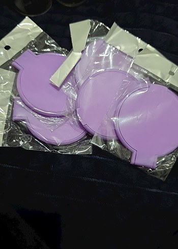 Pastel Mor Katlanabilir Makyaj Aynası 5 adettir - Görsel 2