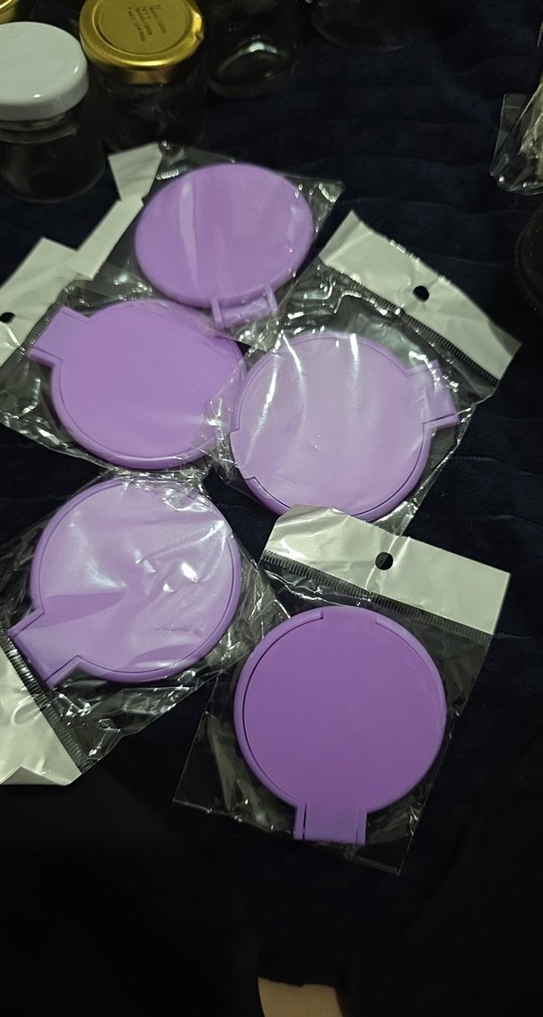 Pastel Mor Katlanabilir Makyaj Aynası 5 adettir - Görsel 4
