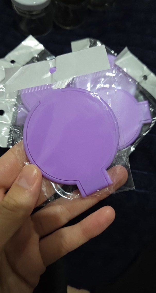 Pastel Mor Katlanabilir Makyaj Aynası 5 adettir - Görsel 3