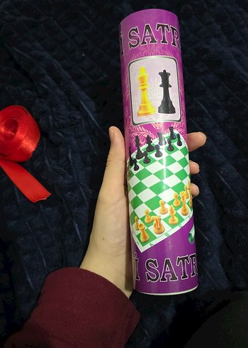 Parlak Mor Satranç Seti