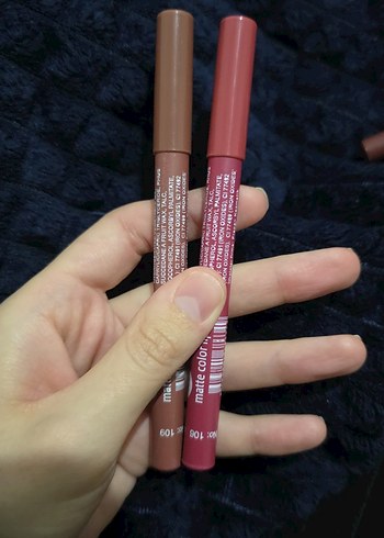 2 adet Pastel  Mat Dudak Kalemleri - Görsel 2