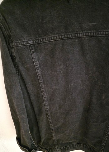 m Beden siyah Renk Kadın Siyah Düğmeli Denim Ceket