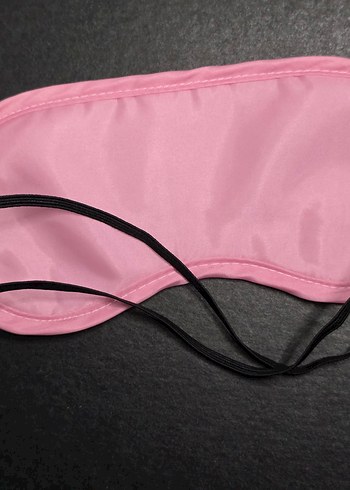 Fermuarlı Koyu Pembe Kadın Uyku Maskesi