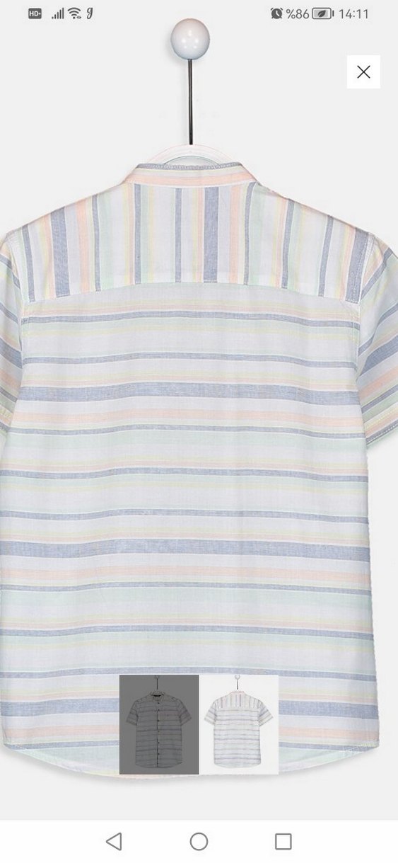 Erkek Çocuk Kısa Kollu Gömlek - Görsel 2