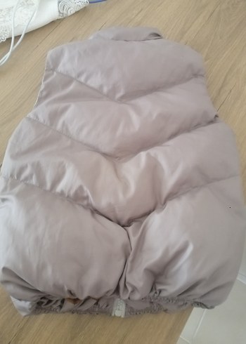 4 Yaş Beden Erkek Çocuk Kahverengi Fermuarlı Yelek