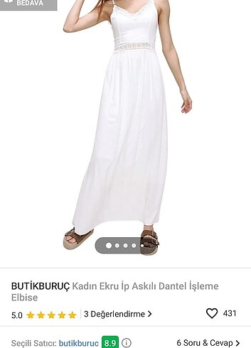 l Beden beyaz Renk Kadın elbise