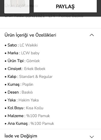 LC Waikiki Çocuk gömlek