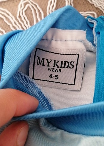 My Kids Wear Erkek Çocuk Mavi Uzun Kollu Mayo - Görsel 6