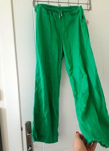 s Beden yeşil Renk Bol hiphop tarzı pantolon