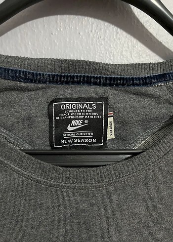 Nike Gri Sweatshirt Uzun Kollu - Görsel 5
