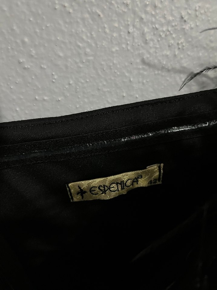 Siyah Kürklü Straplez Uzun Abiye Elbise - Görsel 5