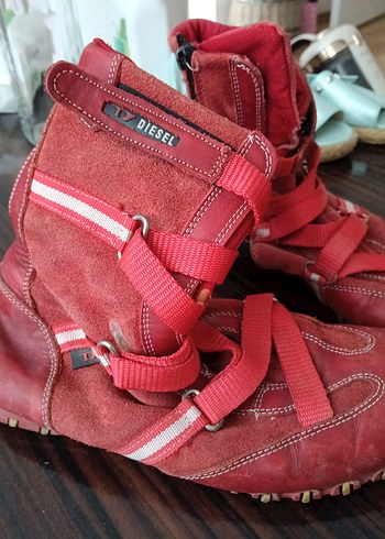 Kırmızı Tokalı Erkek-kadin Botları - Görsel 6