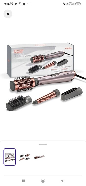 Babyliss saç şekillendirici set