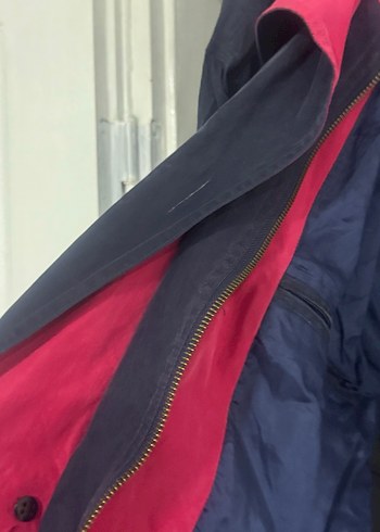 Erkek Bordo Düğmeli Midi Ceket - Görsel 7