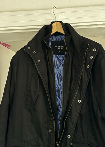 Düğmeli Siyah Deri Erkek Ceket - Görsel 8