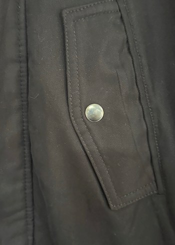 Düğmeli Siyah Deri Erkek Ceket - Görsel 4