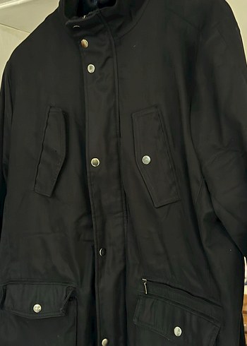 Düğmeli Siyah Deri Erkek Ceket - Görsel 2