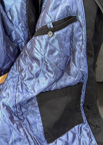 Düğmeli Siyah Deri Erkek Ceket - Görsel 9