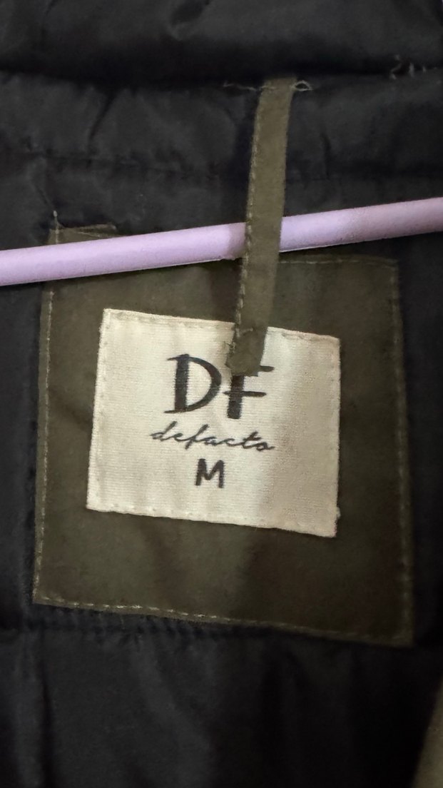 Kadın Khaki Midi Fermuarlı Ceket - Görsel 4