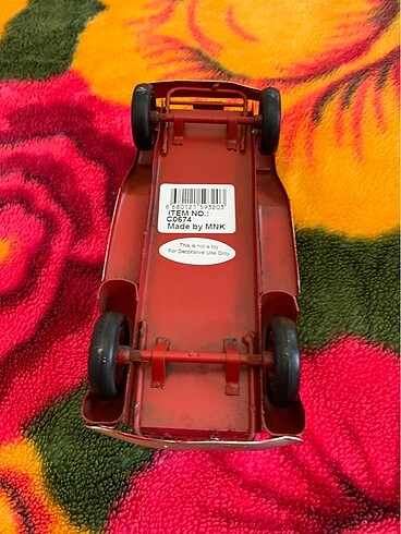  Beden kırmızı Renk Koleksiyonluk 1970 Model Antika Biblo Spor Araba
