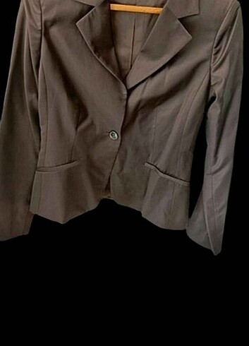 Kahverengi altınyıldız blazer ceket