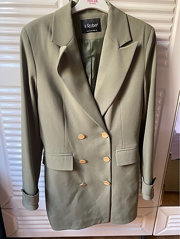 Haki blazer ceket