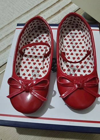 Kız Çocuk Kırmızı Fiyonklu Babet - Görsel 3