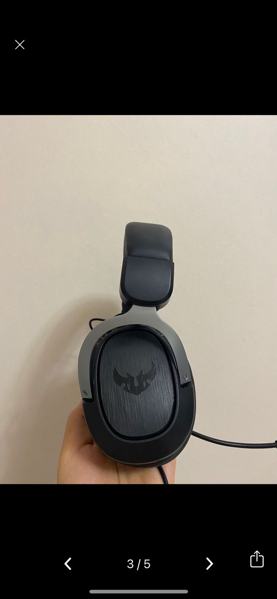 Kablolu Siyah Kulaklık - Görsel 3