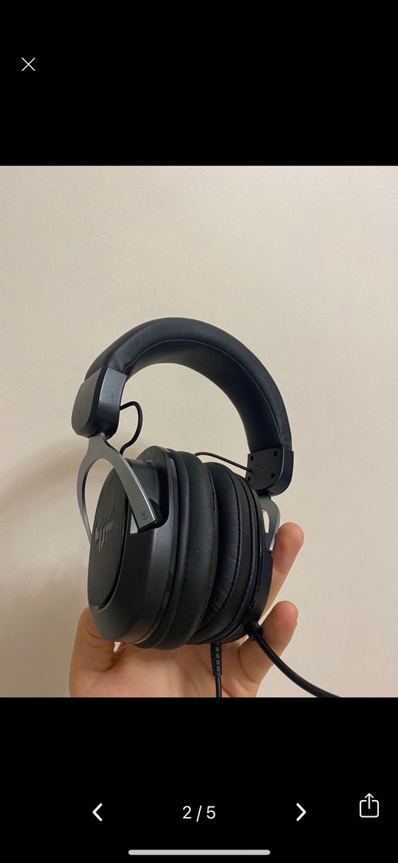 Kablolu Siyah Kulaklık - Görsel 2