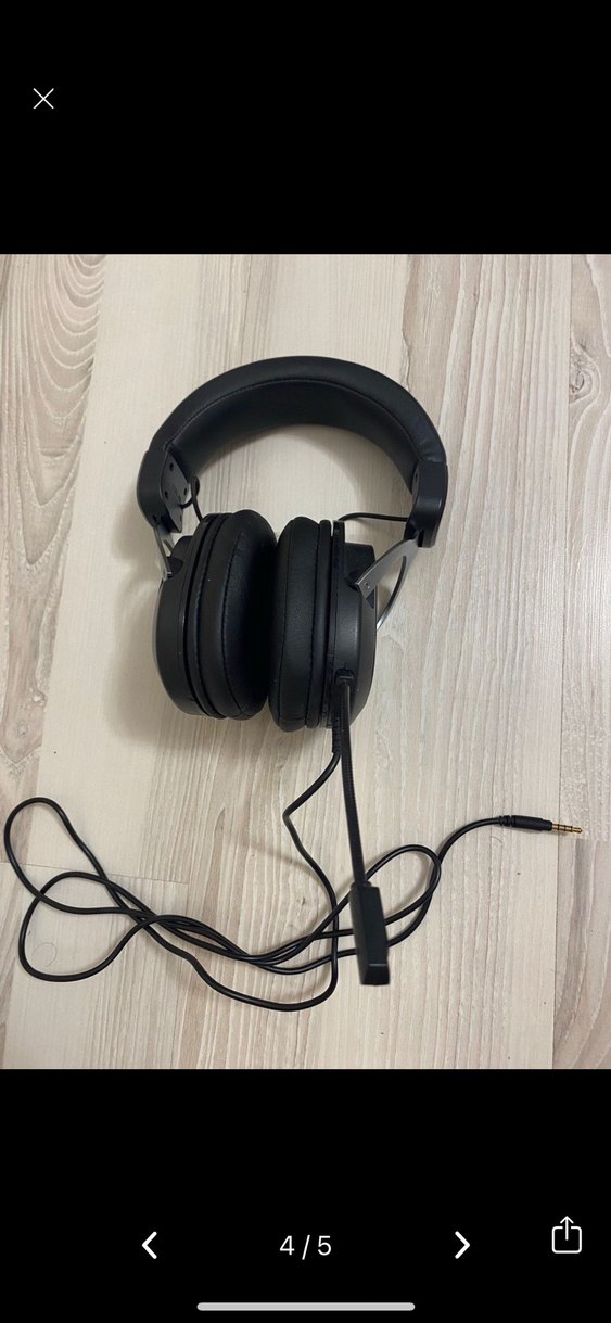 Kablolu Siyah Kulaklık - Görsel 4