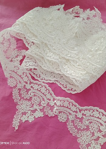 açık kırem fıransız güpür dantel 6mr - Görsel 2