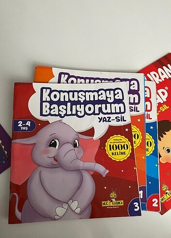 Konuşmaya yardımcı yaz sil kitap seti