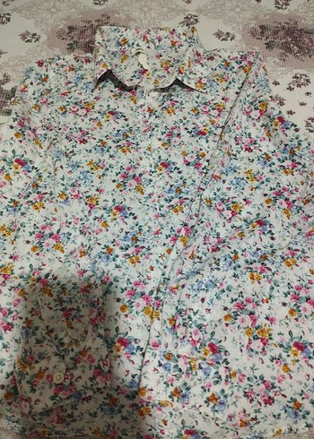 Çiçek Desenli Uzun Kollu çocuk Gömlek - Görsel 5