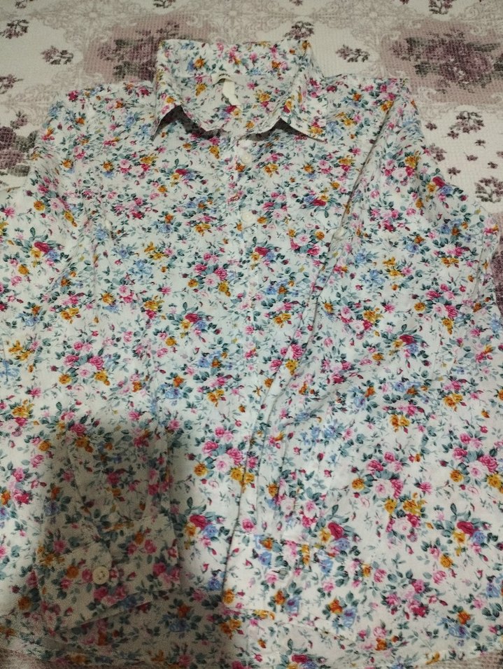 Çiçek Desenli Uzun Kollu çocuk Gömlek - Görsel 5