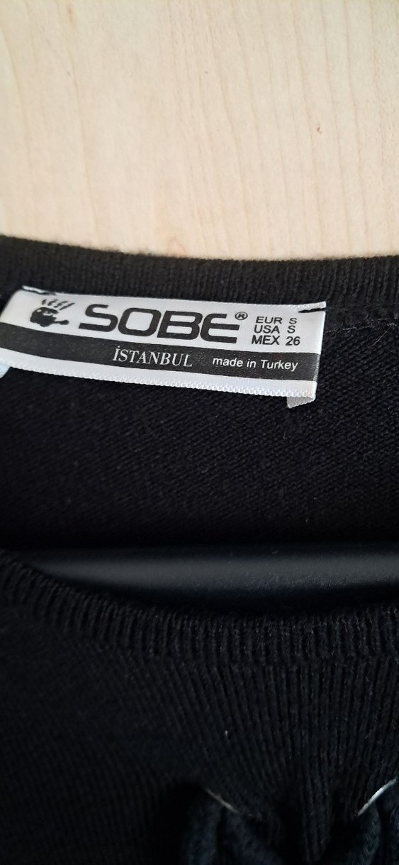 Siyah Düğmeli Uzun Kadın Triko Elbise - Görsel 4