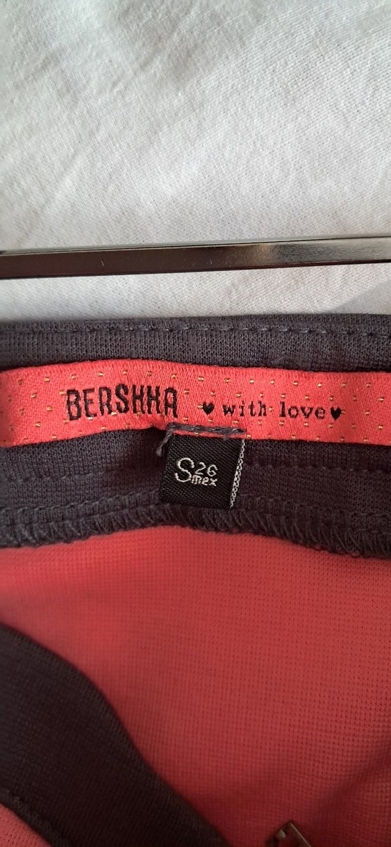 Pembe Siyah Straplez Midi Elbise - Görsel 5