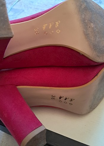 Bordo Süet Stiletto Topuklu Kadın Ayakkabı - Görsel 5