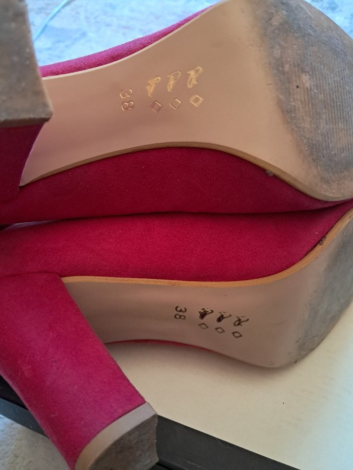 Bordo Süet Stiletto Topuklu Kadın Ayakkabı - Görsel 5